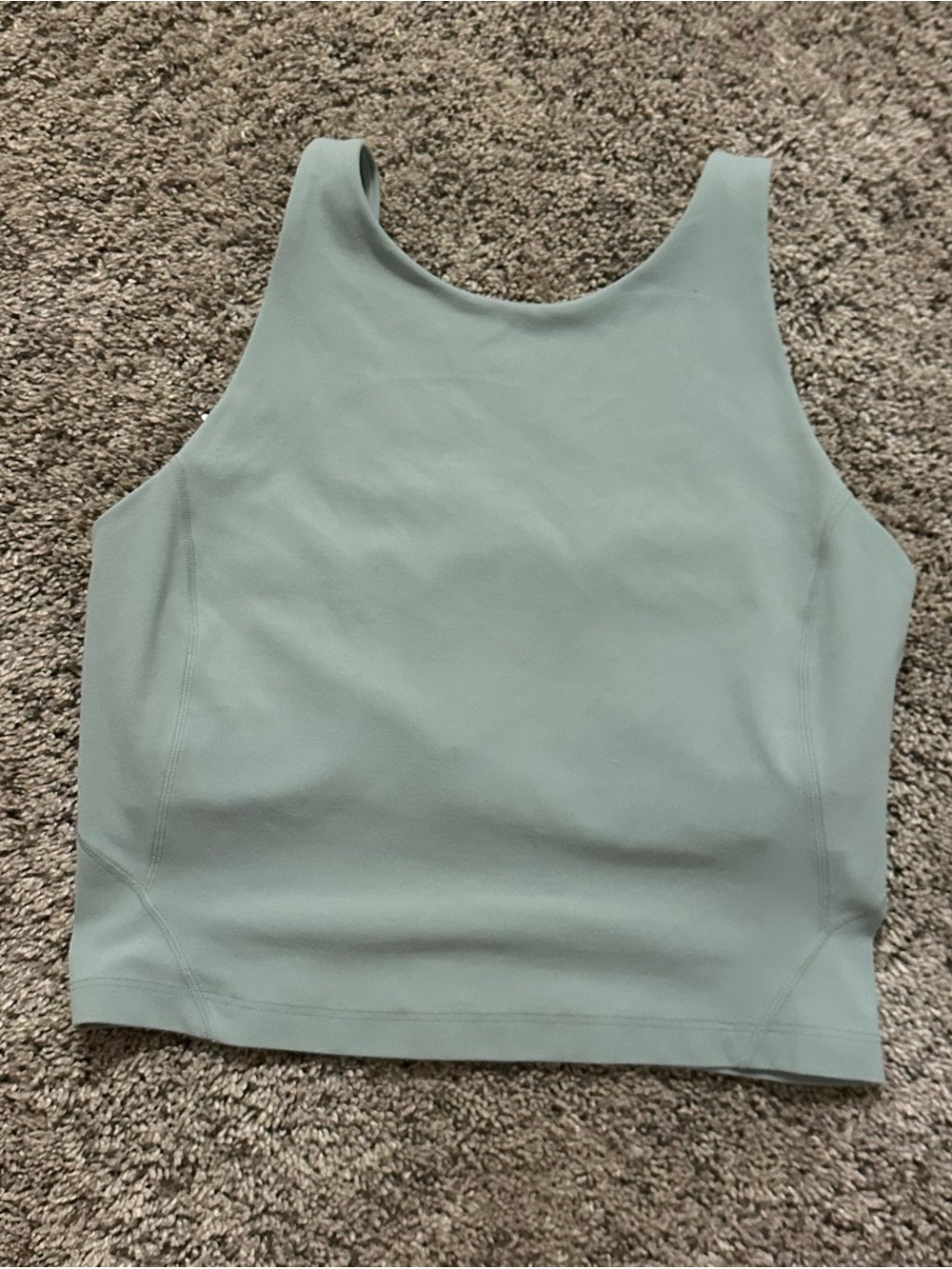 lululemon athletica Mint Green High-Neck Crop Tank